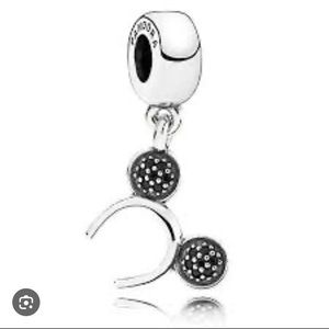 pandora Mickey Mouse Pavé Headband Dangle Charm